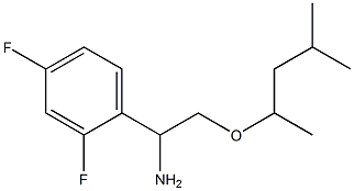 1-(2,4-difluorophenyl)-2-[(4-methylpentan-2-yl)oxy]ethan-1-amine Struktur