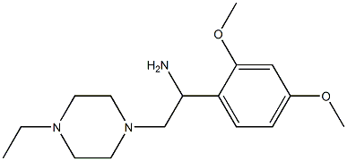 1-(2,4-dimethoxyphenyl)-2-(4-ethylpiperazin-1-yl)ethanamine Struktur