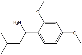 1-(2,4-dimethoxyphenyl)-3-methylbutan-1-amine Struktur