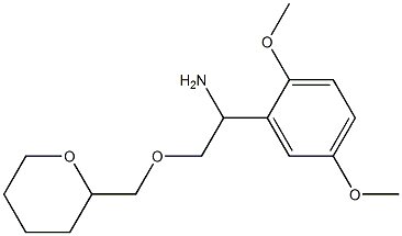 1-(2,5-dimethoxyphenyl)-2-(oxan-2-ylmethoxy)ethan-1-amine Struktur