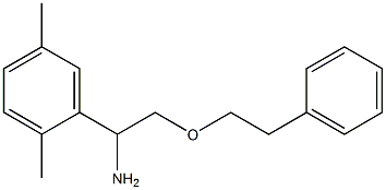 1-(2,5-dimethylphenyl)-2-(2-phenylethoxy)ethan-1-amine Struktur