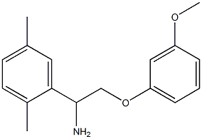 1-(2,5-dimethylphenyl)-2-(3-methoxyphenoxy)ethanamine Struktur