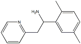 1-(2,5-dimethylphenyl)-2-(pyridin-2-yl)ethan-1-amine Struktur