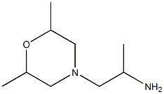 1-(2,6-dimethylmorpholin-4-yl)propan-2-amine Struktur