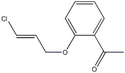 1-(2-{[(2E)-3-chloroprop-2-enyl]oxy}phenyl)ethanone Struktur