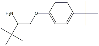 1-(2-amino-3,3-dimethylbutoxy)-4-tert-butylbenzene Struktur