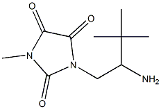 1-(2-amino-3,3-dimethylbutyl)-3-methylimidazolidine-2,4,5-trione Struktur