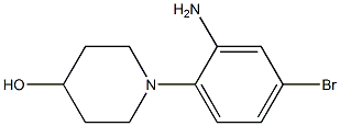 1-(2-amino-4-bromophenyl)piperidin-4-ol Struktur