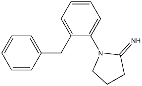 1-(2-benzylphenyl)pyrrolidin-2-imine Struktur