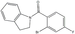 1-(2-bromo-4-fluorobenzoyl)indoline Struktur