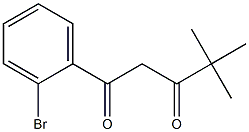 1-(2-bromophenyl)-4,4-dimethylpentane-1,3-dione Struktur