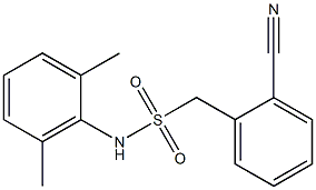 1-(2-cyanophenyl)-N-(2,6-dimethylphenyl)methanesulfonamide Struktur