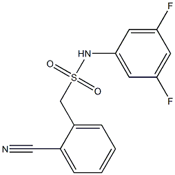 1-(2-cyanophenyl)-N-(3,5-difluorophenyl)methanesulfonamide Struktur