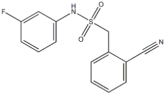 1-(2-cyanophenyl)-N-(3-fluorophenyl)methanesulfonamide Struktur