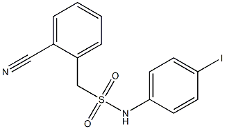 1-(2-cyanophenyl)-N-(4-iodophenyl)methanesulfonamide Struktur