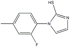 1-(2-fluoro-4-methylphenyl)-1H-imidazole-2-thiol Struktur