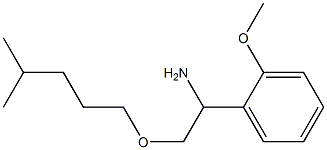 1-(2-methoxyphenyl)-2-[(4-methylpentyl)oxy]ethan-1-amine Struktur