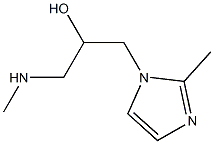 1-(2-methyl-1H-imidazol-1-yl)-3-(methylamino)propan-2-ol Struktur