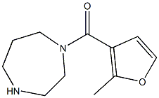 1-(2-methyl-3-furoyl)-1,4-diazepane Struktur