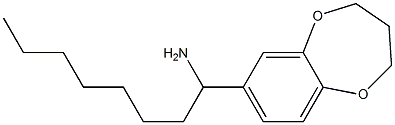 1-(3,4-dihydro-2H-1,5-benzodioxepin-7-yl)octan-1-amine Struktur