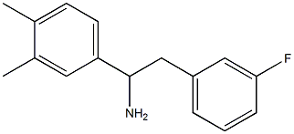 1-(3,4-dimethylphenyl)-2-(3-fluorophenyl)ethan-1-amine Struktur