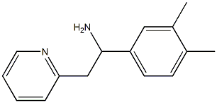 1-(3,4-dimethylphenyl)-2-(pyridin-2-yl)ethan-1-amine Struktur