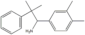 1-(3,4-dimethylphenyl)-2-methyl-2-phenylpropan-1-amine Struktur