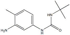 1-(3-amino-4-methylphenyl)-3-tert-butylurea Struktur