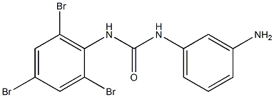 1-(3-aminophenyl)-3-(2,4,6-tribromophenyl)urea Struktur