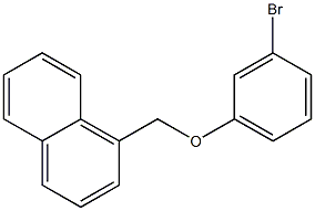 1-(3-bromophenoxymethyl)naphthalene Struktur