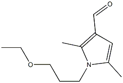 1-(3-ethoxypropyl)-2,5-dimethyl-1H-pyrrole-3-carbaldehyde Struktur