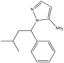 1-(3-methyl-1-phenylbutyl)-1H-pyrazol-5-amine Struktur