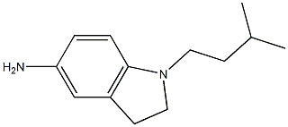 1-(3-methylbutyl)-2,3-dihydro-1H-indol-5-amine Struktur