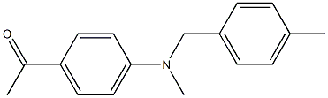 1-(4-{methyl[(4-methylphenyl)methyl]amino}phenyl)ethan-1-one Struktur