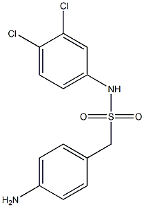 1-(4-aminophenyl)-N-(3,4-dichlorophenyl)methanesulfonamide Struktur