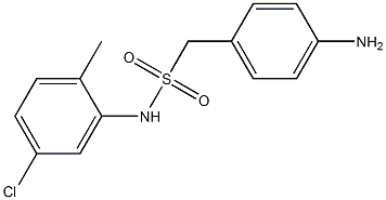 1-(4-aminophenyl)-N-(5-chloro-2-methylphenyl)methanesulfonamide Struktur