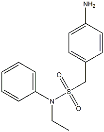 1-(4-aminophenyl)-N-ethyl-N-phenylmethanesulfonamide Struktur