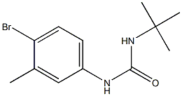 1-(4-bromo-3-methylphenyl)-3-tert-butylurea Struktur