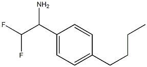 1-(4-butylphenyl)-2,2-difluoroethan-1-amine Struktur