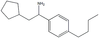 1-(4-butylphenyl)-2-cyclopentylethan-1-amine Struktur