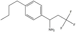 1-(4-butylphenyl)-3,3,3-trifluoropropan-1-amine Struktur