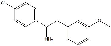 1-(4-chlorophenyl)-2-(3-methoxyphenyl)ethan-1-amine Struktur