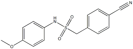 1-(4-cyanophenyl)-N-(4-methoxyphenyl)methanesulfonamide Struktur