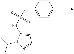 1-(4-cyanophenyl)-N-[1-(propan-2-yl)-1H-pyrazol-5-yl]methanesulfonamide Struktur