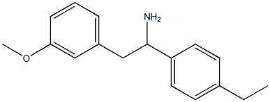 1-(4-ethylphenyl)-2-(3-methoxyphenyl)ethan-1-amine Struktur