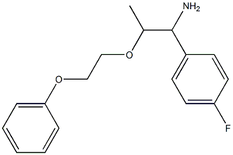 1-(4-fluorophenyl)-2-(2-phenoxyethoxy)propan-1-amine Struktur