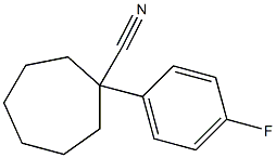 1-(4-fluorophenyl)cycloheptane-1-carbonitrile Struktur