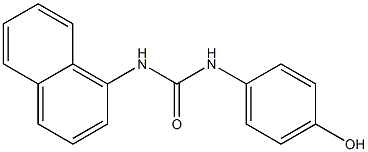 1-(4-hydroxyphenyl)-3-naphthalen-1-ylurea Struktur