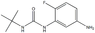 1-(5-amino-2-fluorophenyl)-3-tert-butylurea Struktur