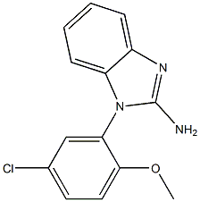 1-(5-chloro-2-methoxyphenyl)-1H-1,3-benzodiazol-2-amine Struktur